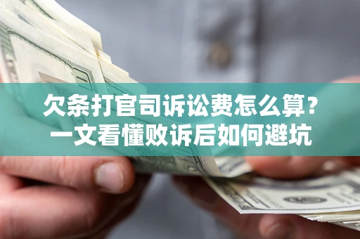济南欠条打官司诉讼费怎么算？一文看懂败诉后如何避坑