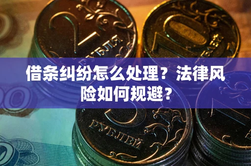 济南借条纠纷怎么处理？法律风险如何规避？