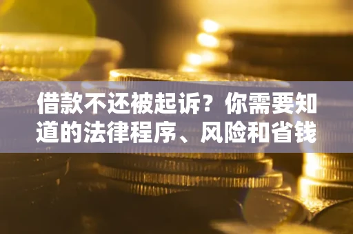 济南借款不还被起诉？你需要知道的法律程序、风险和省钱技巧